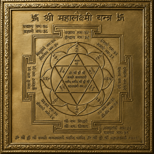 Siddha Mahalaxmi Yantra (Made of Pure Brass)