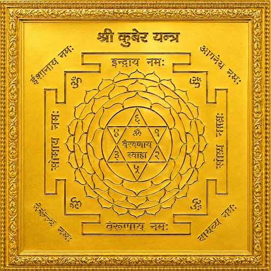 Siddha Kubera Yantra (Made of Brass)